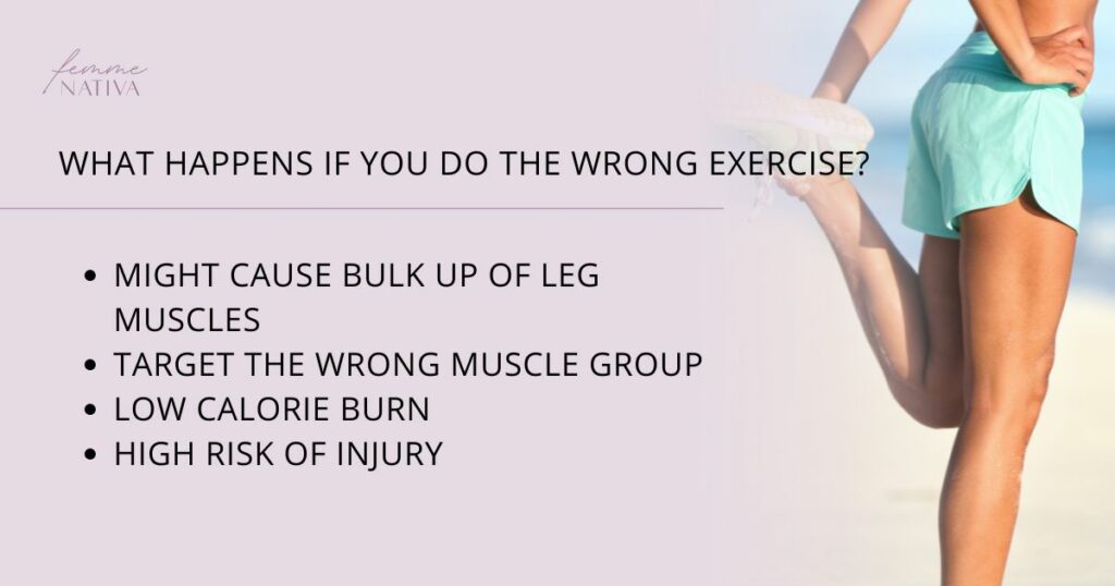 What happen if you do the wrong exercise? 