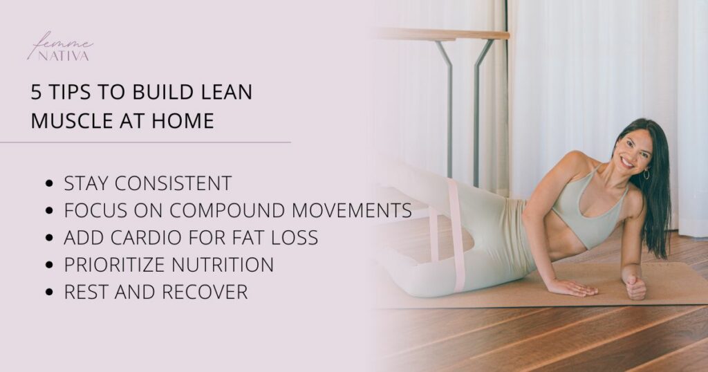 build lean muscle at home