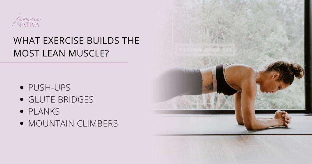 exercises that build lean muscles