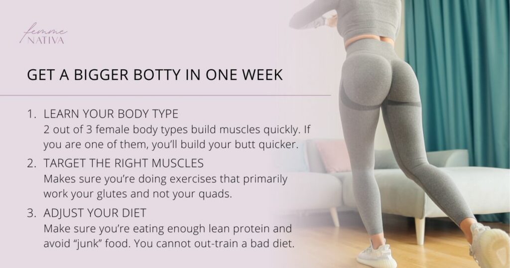 best advice on how to get a bigger butt in a week