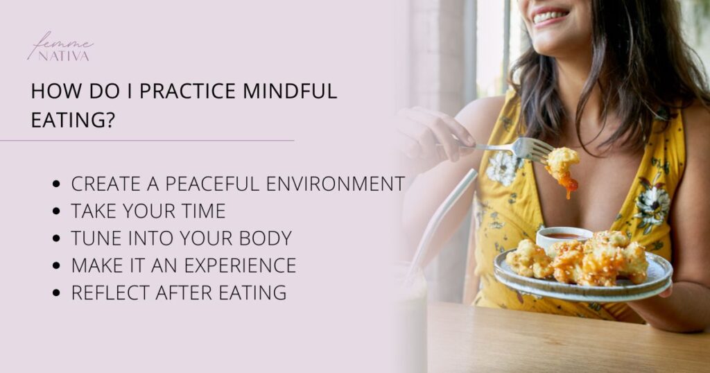 how to practice mindful eating