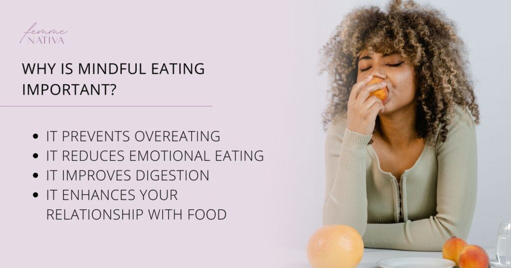 Importance of mindful eating