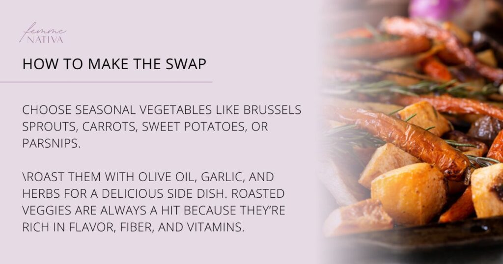 blog graphic on roasted veggies