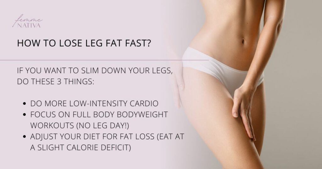 HOW TO LOSE LEG FAT FAST