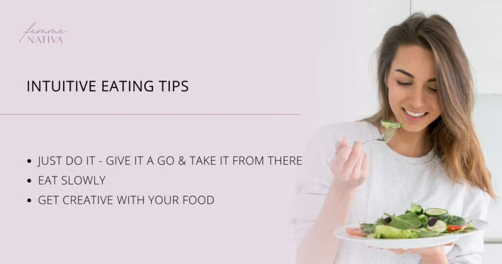 intuitive eating tips for women