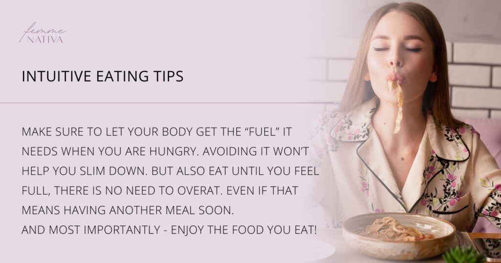 intuitive eating tips