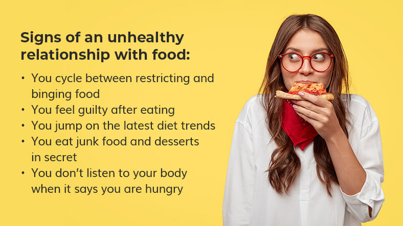unhealthy relationship with food