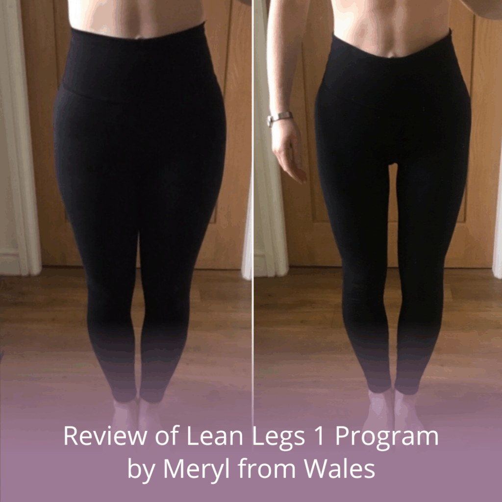 review of lean legs 1 program by meryl