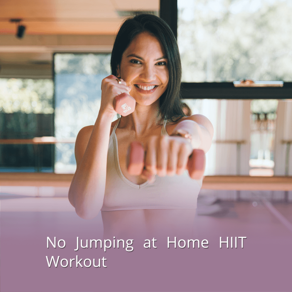 No Jumping HIIT workout at home