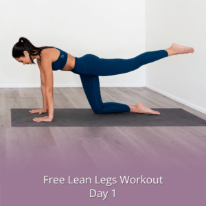 Free Lean Legs Workout Day 1