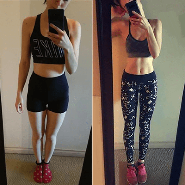 lean legs program before and after transformation